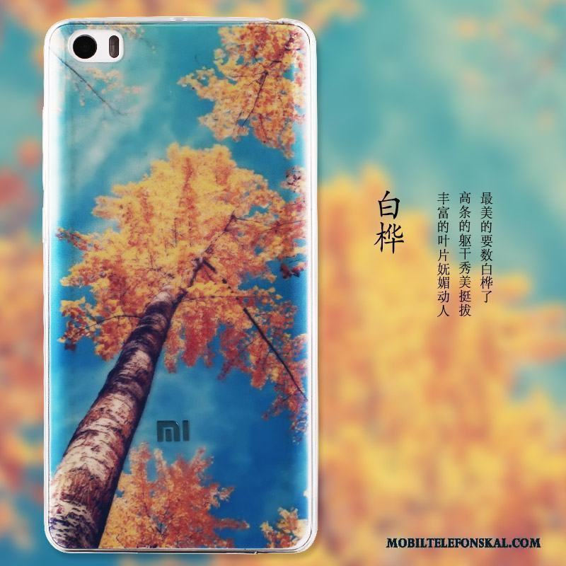 Mi Note Mobil Telefon Målade Slim Transparent Fodral Skydd Skal