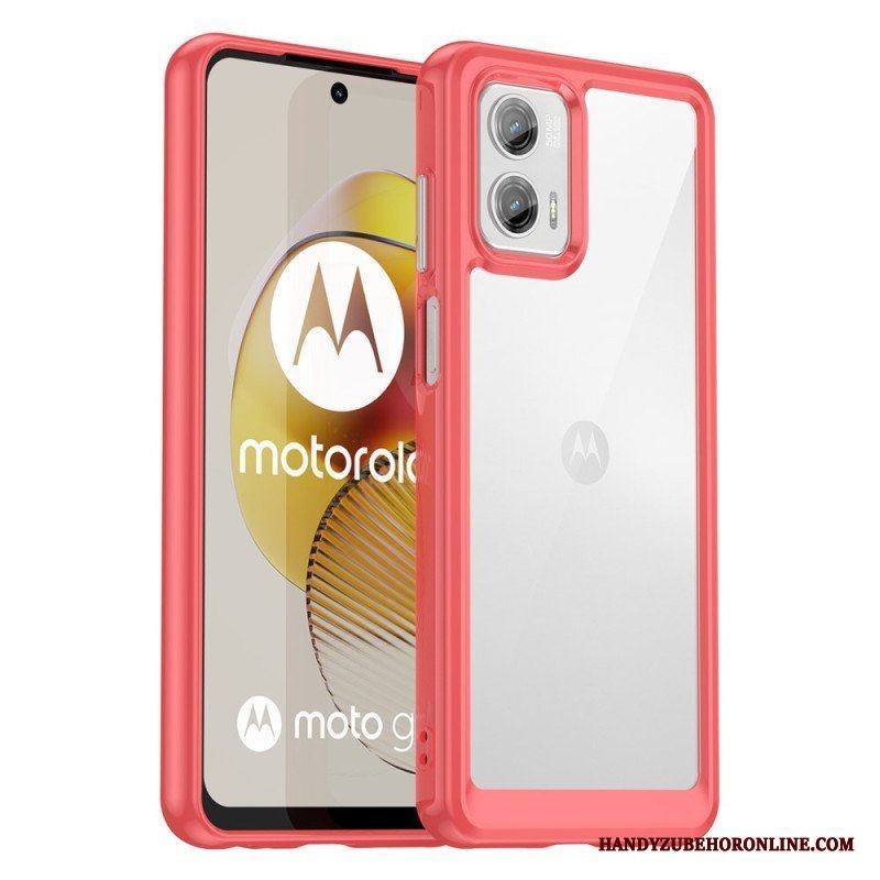 Mobilskal Moto G73 5G Transparent Hybrid