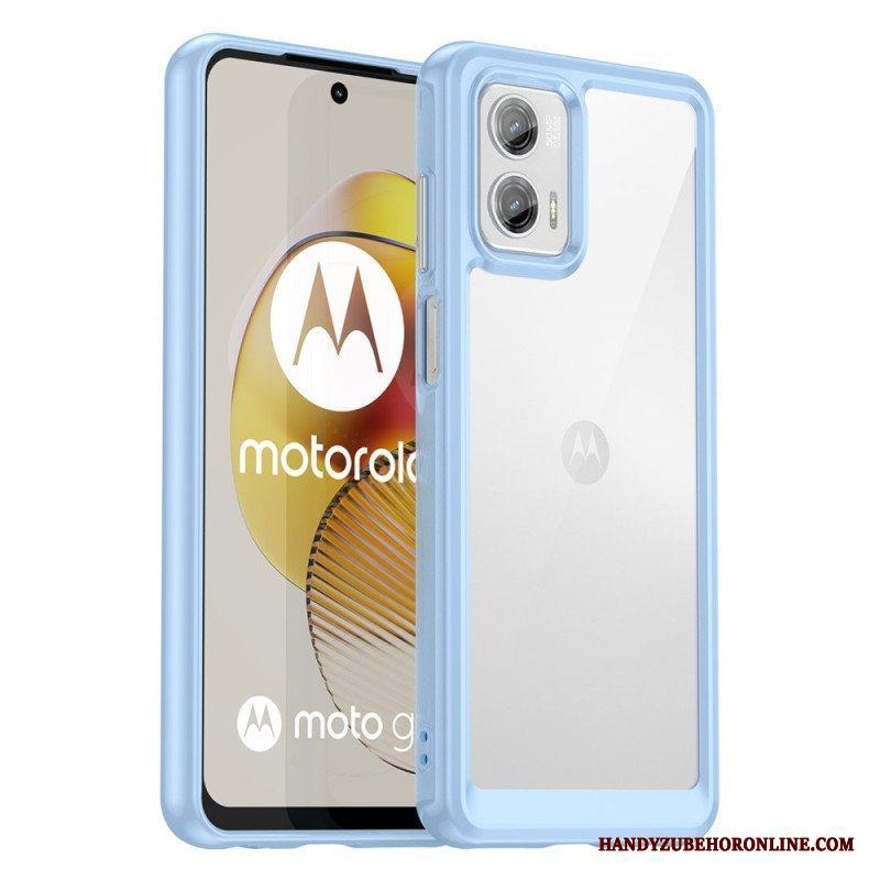 Mobilskal Moto G73 5G Transparent Hybrid