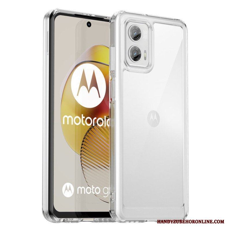 Mobilskal Moto G73 5G Transparent Hybrid