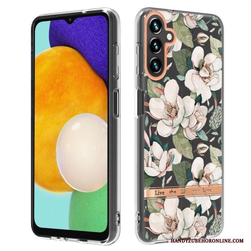 Mobilskal Samsung Galaxy A14 / A14 5G Färgglada Blommor