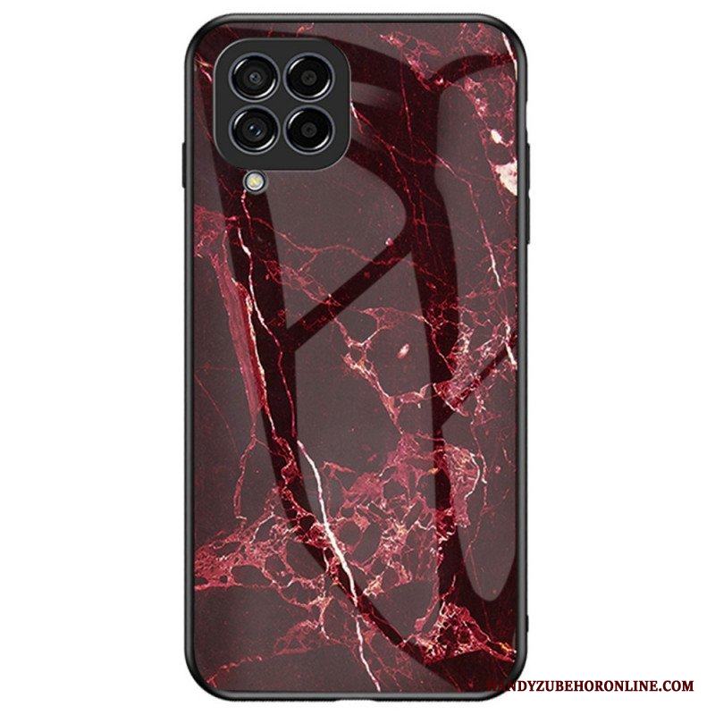 Mobilskal Samsung Galaxy M53 5G Marmor Härdat Glas