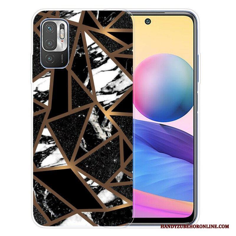 Mobilskal Xiaomi Redmi Note 10 5G Geometrisk Marmor