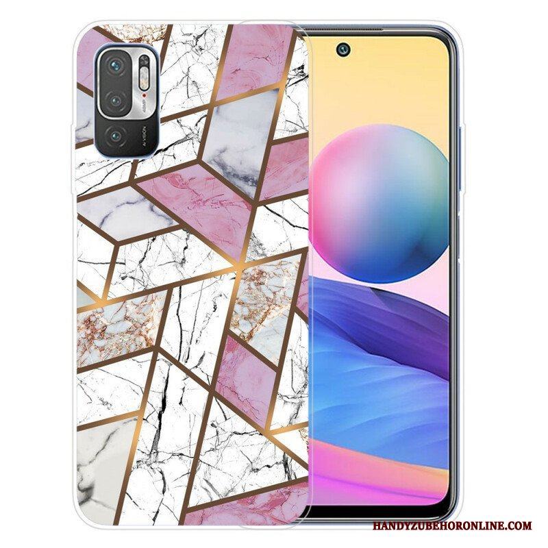 Mobilskal Xiaomi Redmi Note 10 5G Geometrisk Marmor