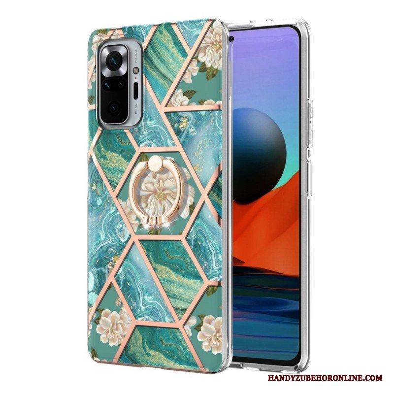 Mobilskal Xiaomi Redmi Note 10 Pro Ring-bracket Blommor