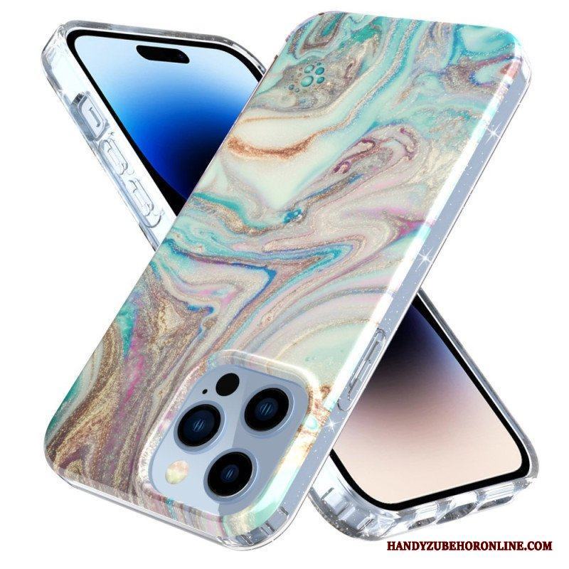 Mobilskal iPhone 14 Pro Enkel Marmor