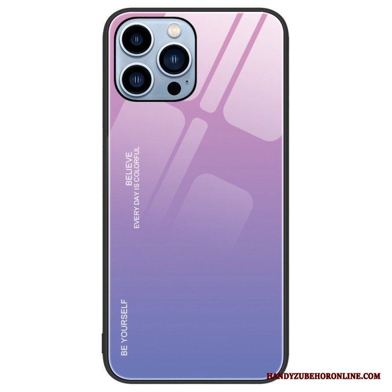 Mobilskal iPhone 14 Pro Härdat Glas Var Dig Själv