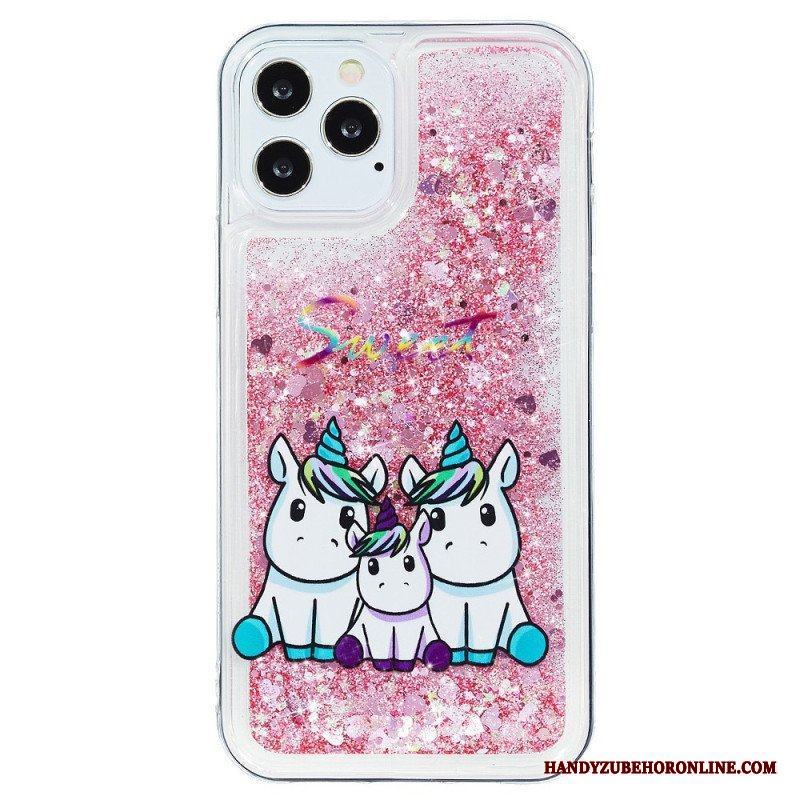 Mobilskal iPhone 15 Pro Max Unicorn Glitter