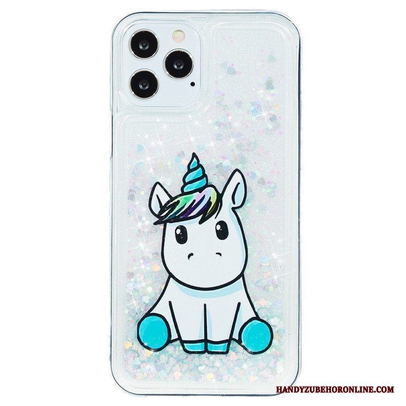 Mobilskal iPhone 15 Pro Unicorn Glitter