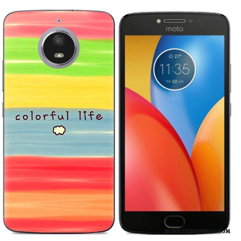 Moto E4 Plus Silikon Mjuk Skal Färg Telefon Mobil Telefon Kreativa