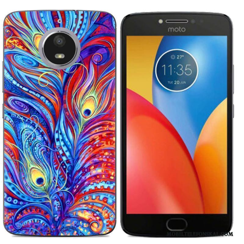 Moto E4 Plus Silikon Mjuk Skal Färg Telefon Mobil Telefon Kreativa