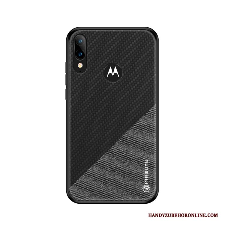 Moto E6 Plus All Inclusive Fodral Fallskydd Skal Telefon Målarduk Gul