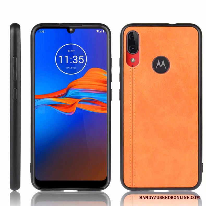 Moto E6 Plus Enkel Fodral All Inclusive Skydd Blå Fallskydd Skal Telefon