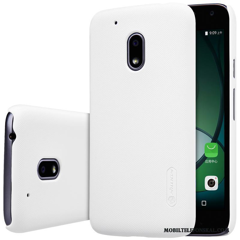 Moto G4 Play Mobil Telefon Nubuck Fodral Skal Skydd Guld Telefon