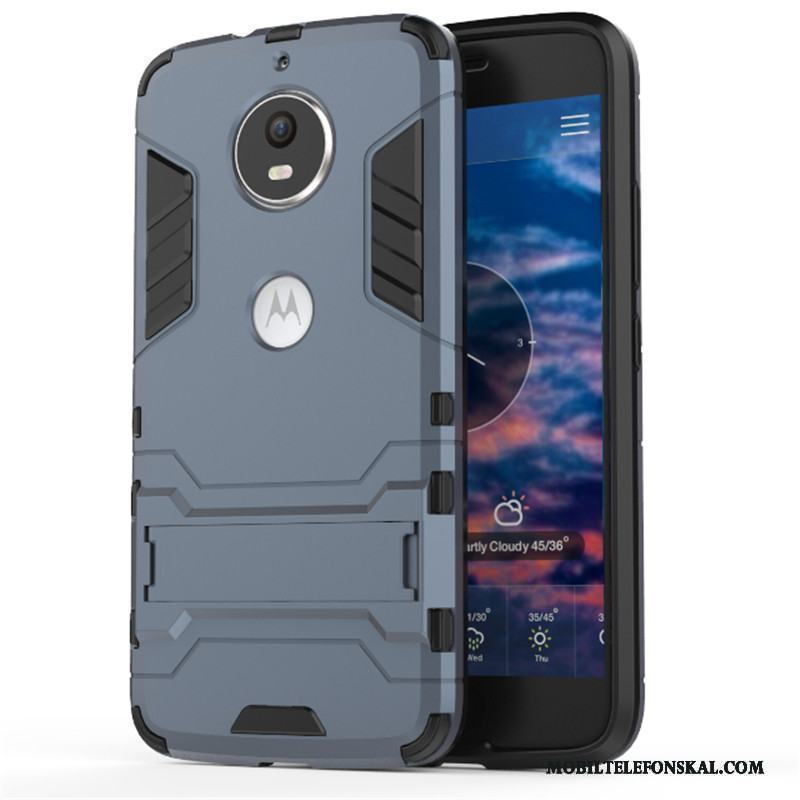 Moto G5 Plus Röd Fallskydd Fodral Armor Skal Telefon Support Trend