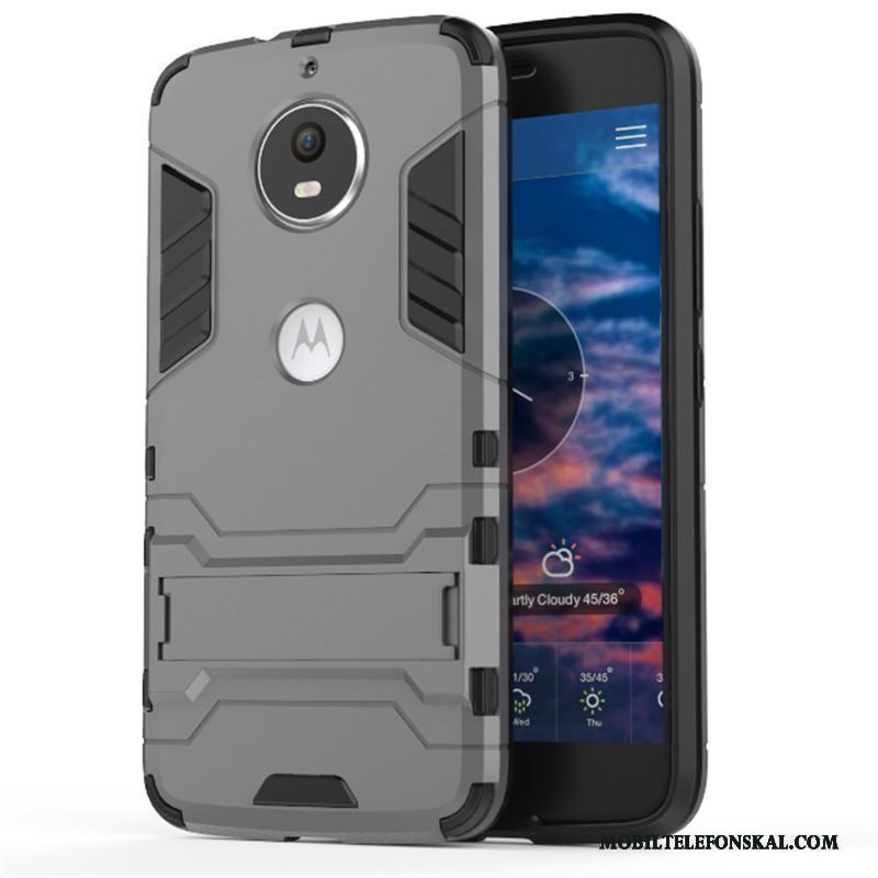 Moto G5 Plus Röd Fallskydd Fodral Armor Skal Telefon Support Trend