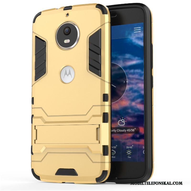 Moto G5 Plus Röd Fallskydd Fodral Armor Skal Telefon Support Trend