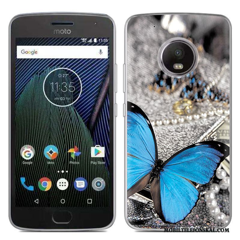 Moto G5 Plus Skal Speciell Mjuk Mobil Telefon Silikon Vit Fodral