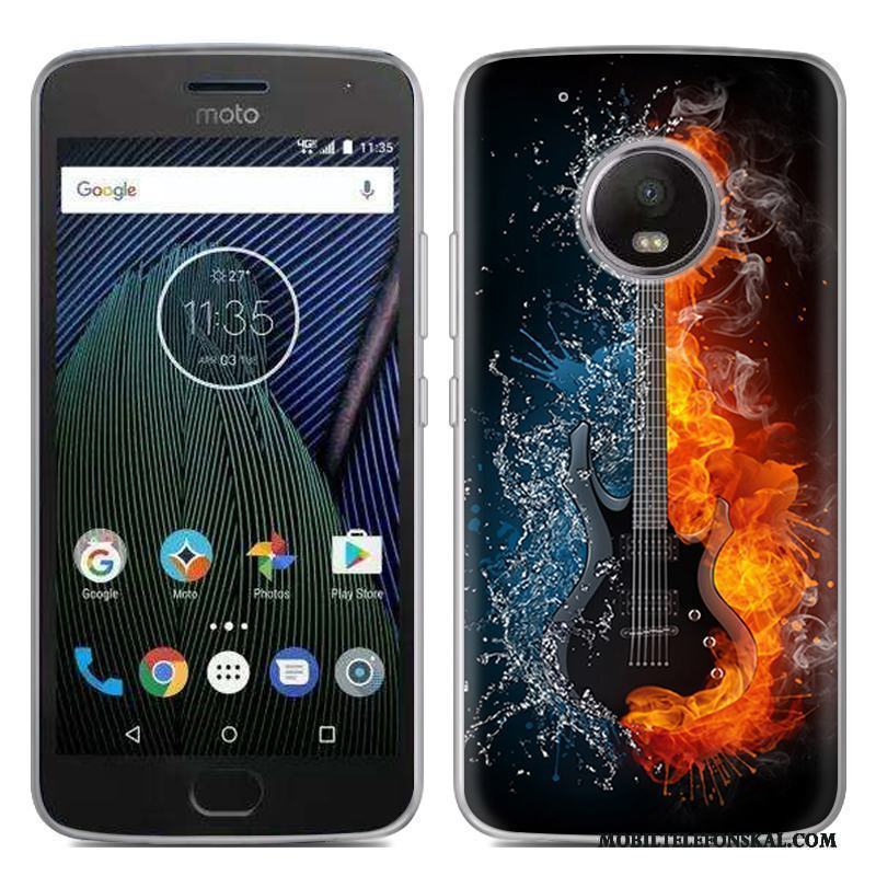 Moto G5 Plus Skal Speciell Mjuk Mobil Telefon Silikon Vit Fodral