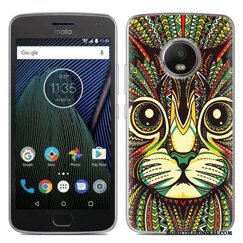 Moto G5 Plus Skal Speciell Mjuk Mobil Telefon Silikon Vit Fodral