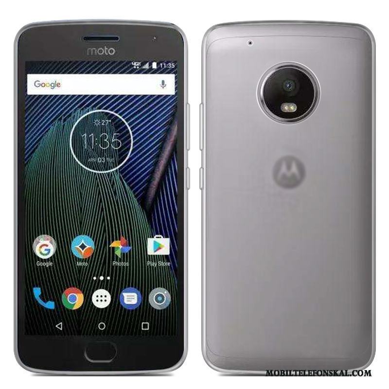 Moto G5 Plus Skal Speciell Mjuk Mobil Telefon Silikon Vit Fodral