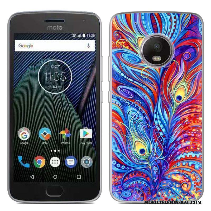 Moto G5 Plus Skal Speciell Mjuk Mobil Telefon Silikon Vit Fodral