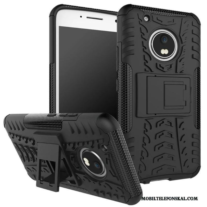 Moto G5 Plus Skal Telefon Orange Skydd Fodral Support Fallskydd Glidskydds