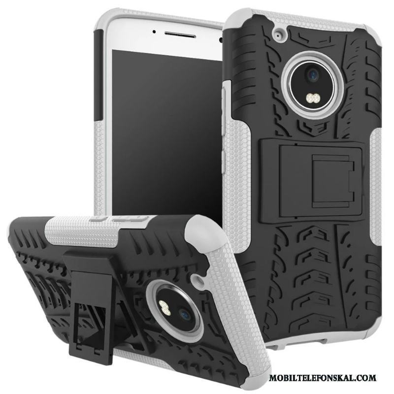 Moto G5 Plus Skal Telefon Orange Skydd Fodral Support Fallskydd Glidskydds