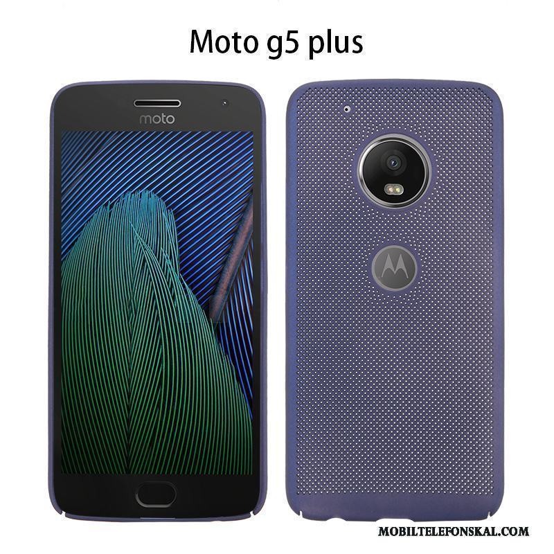 Moto G5 Plus Skal Trend Andningsbar Bra Försäljning Hård Strålande Röd Slim