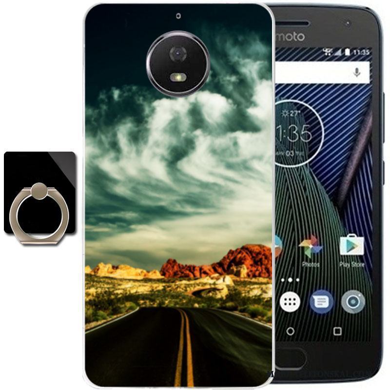 Moto G5s Plus Fallskydd Fodral Blå Skal Telefon