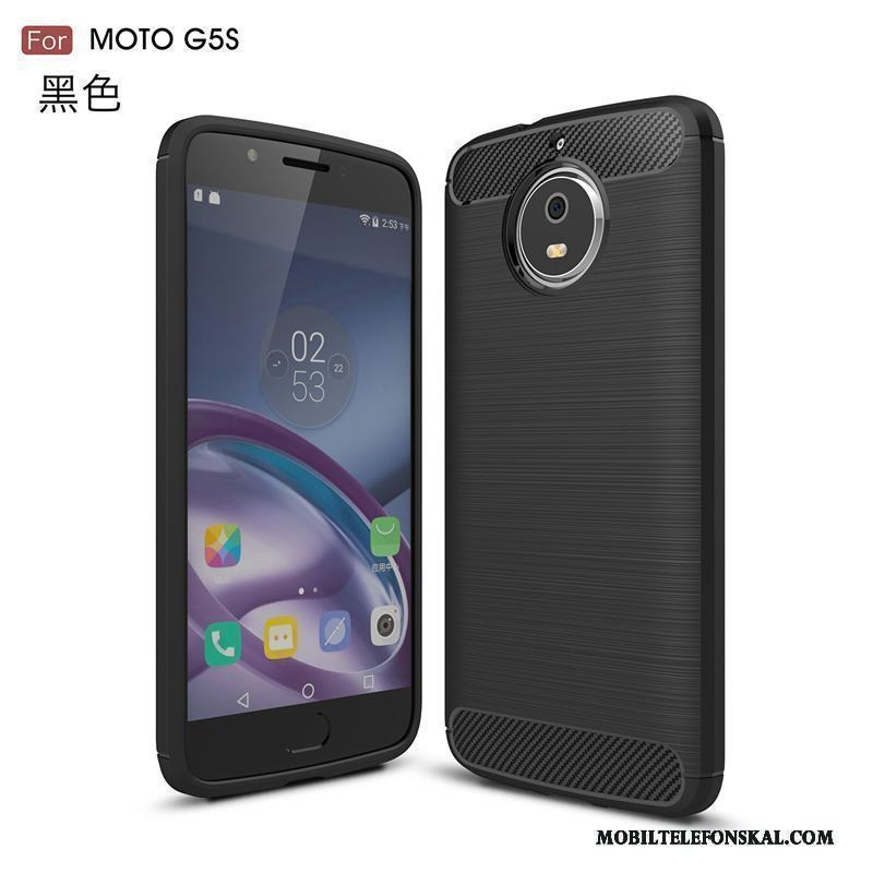 Moto G5s Skydd Fallskydd Silke Skal Telefon Svart