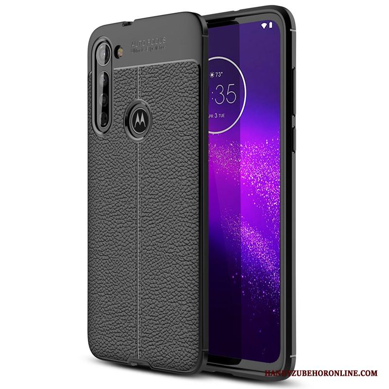 Moto G8 Power Läder Skal Telefon Fodral All Inclusive Mjuk Mönster Skydd