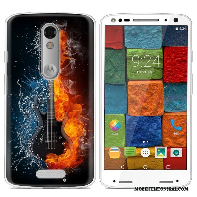 Moto X Force Skal Telefon Målade Mobil Telefon Purpur Mjuk Fodral Skydd