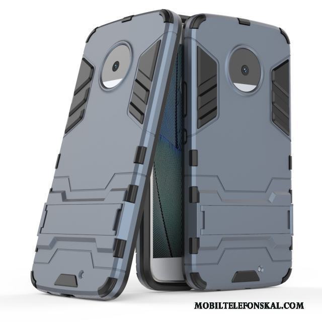 Moto X4 Fallskydd Armor Support Personlighet Glidskydds Grå Skal Telefon