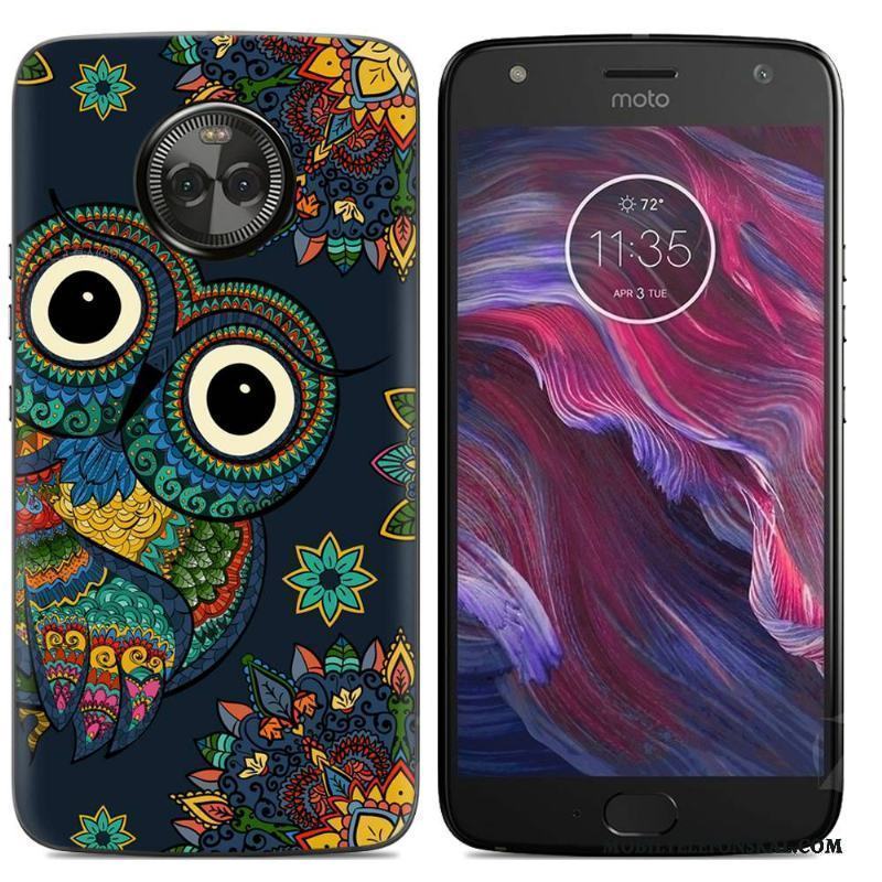 Moto X4 Mjuk Skal Tecknat Telefon Silikonskal Målade Kreativa