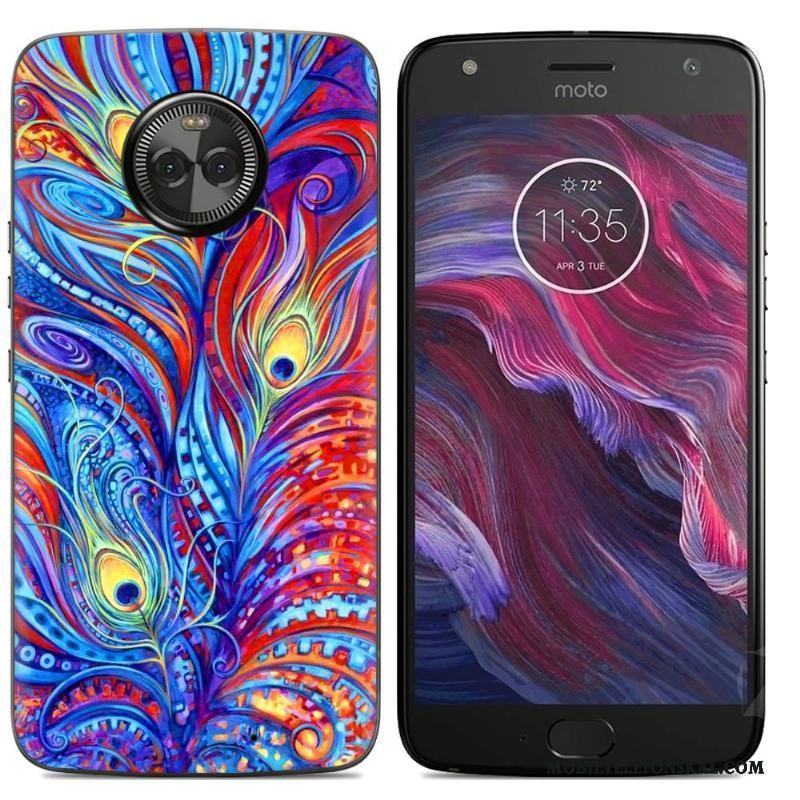 Moto X4 Mjuk Skal Tecknat Telefon Silikonskal Målade Kreativa