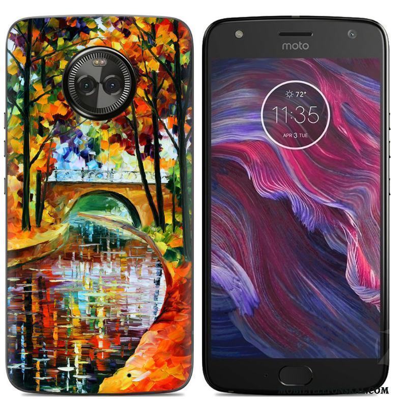 Moto X4 Skal Telefon Rosa Mobil Telefon Kreativa Målade Ny Mjuk