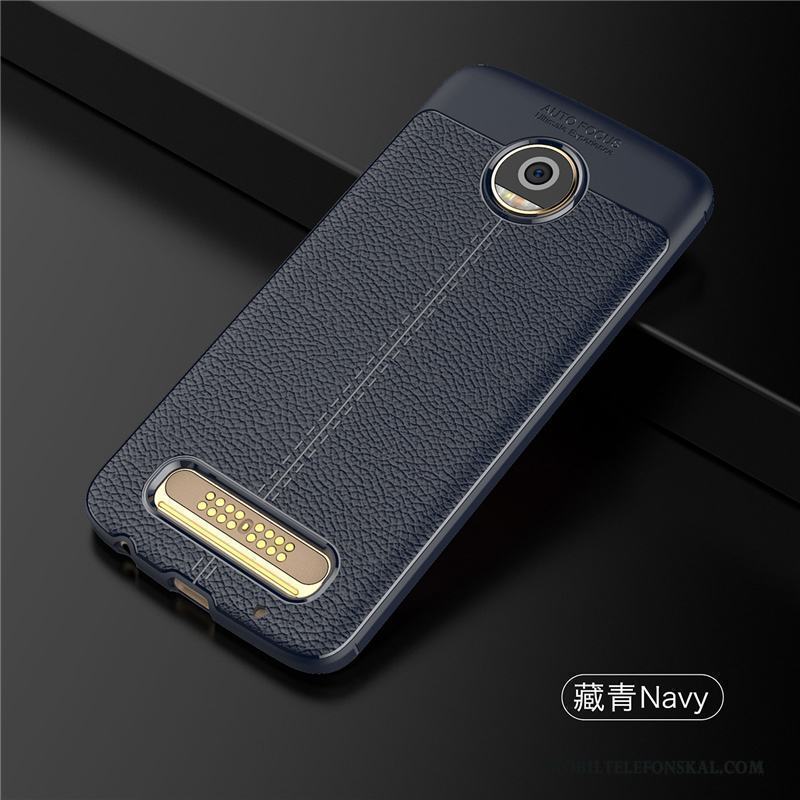 Moto Z Play Skal Telefon Silikon Mjuk Fodral Fallskydd Grå Mobil Telefon