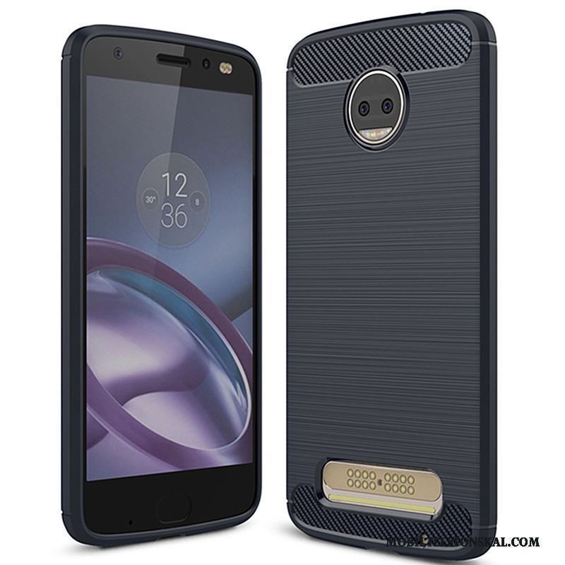 Moto Z2 Force Edition Skal Silikon Mjuk Skydd Telefon Röd Fodral