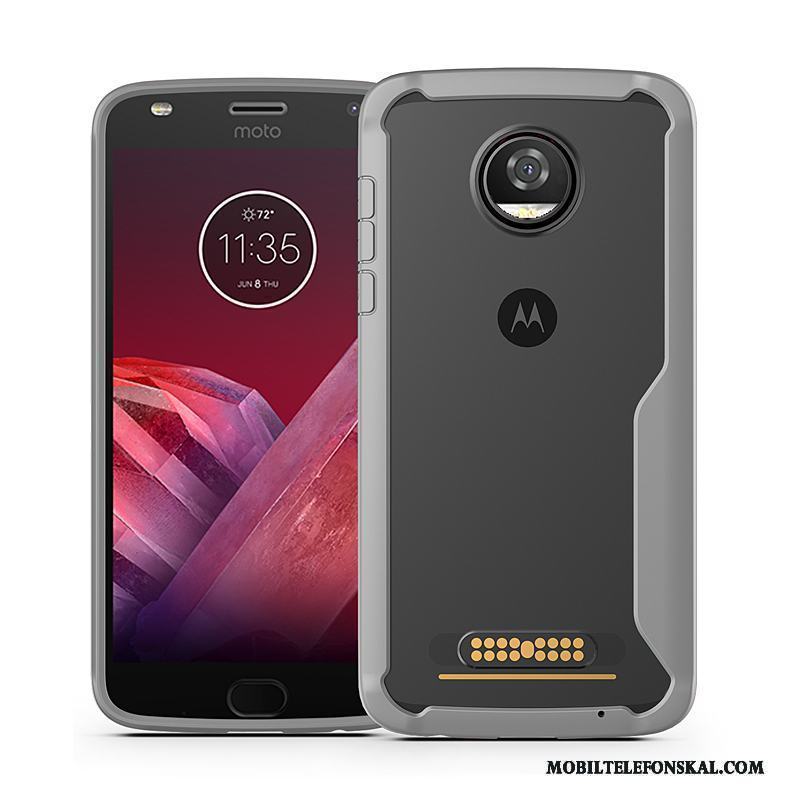 Moto Z2 Play Mjuk Transparent Fodral Skal Telefon Fallskydd Röd Business