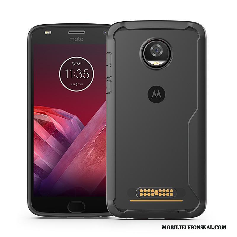 Moto Z2 Play Mjuk Transparent Fodral Skal Telefon Fallskydd Röd Business