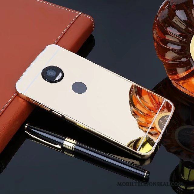 Moto Z2 Play Mobil Telefon Tillbehör Skydd Skal Telefon Frame Metall Silver