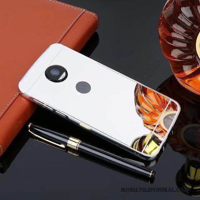 Moto Z2 Play Mobil Telefon Tillbehör Skydd Skal Telefon Frame Metall Silver