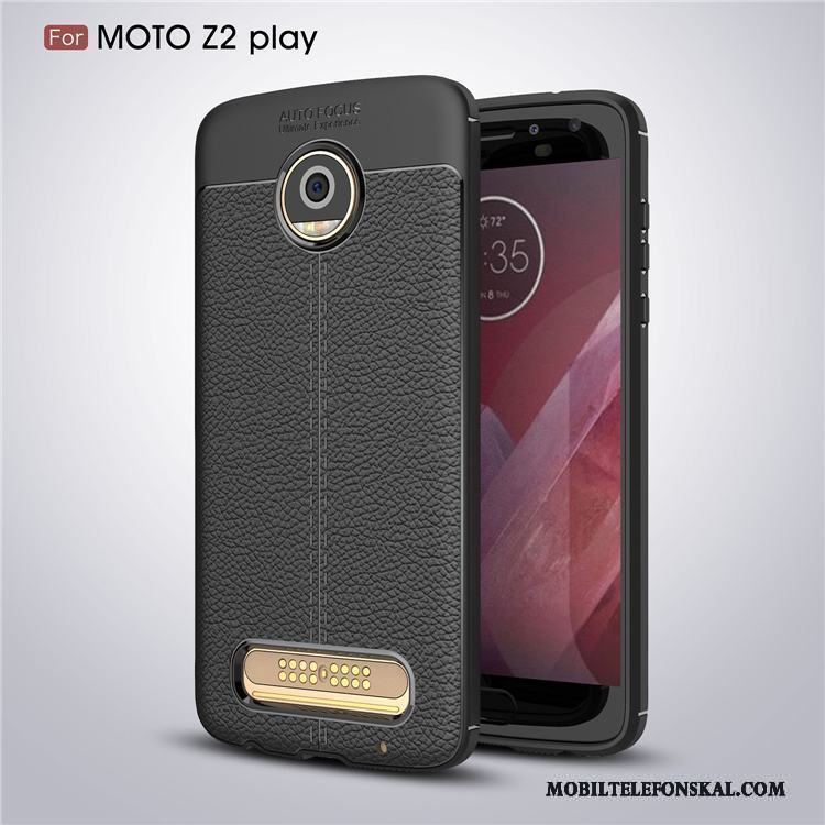 Moto Z2 Play Skydd Silikon Skal Telefon Mönster Mjuk Fodral Grå