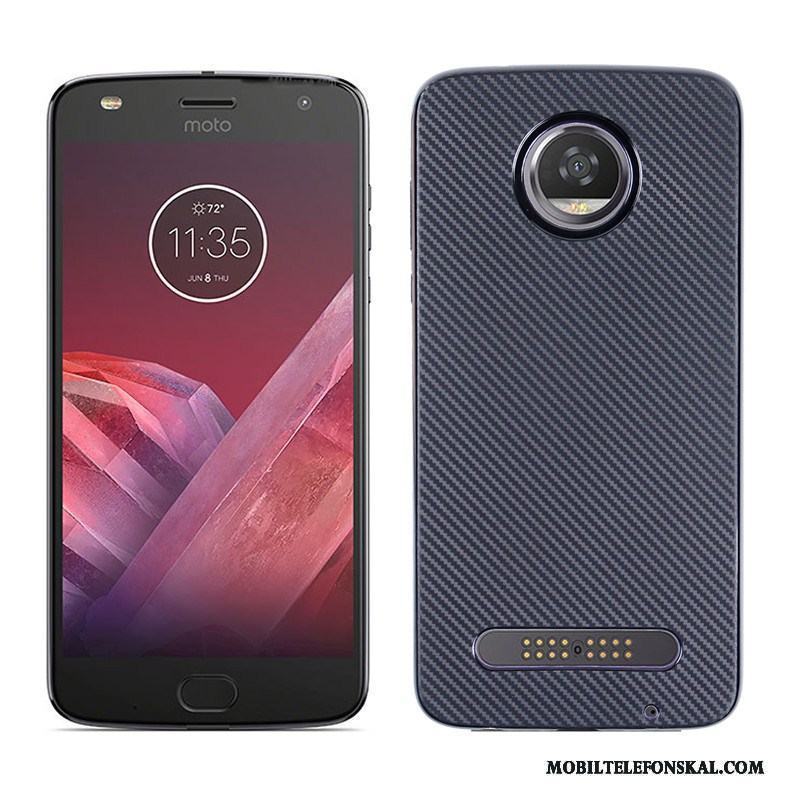 Moto Z2 Play Trend Fallskydd Kostfiber Skal Mjuk Telefon Rosa