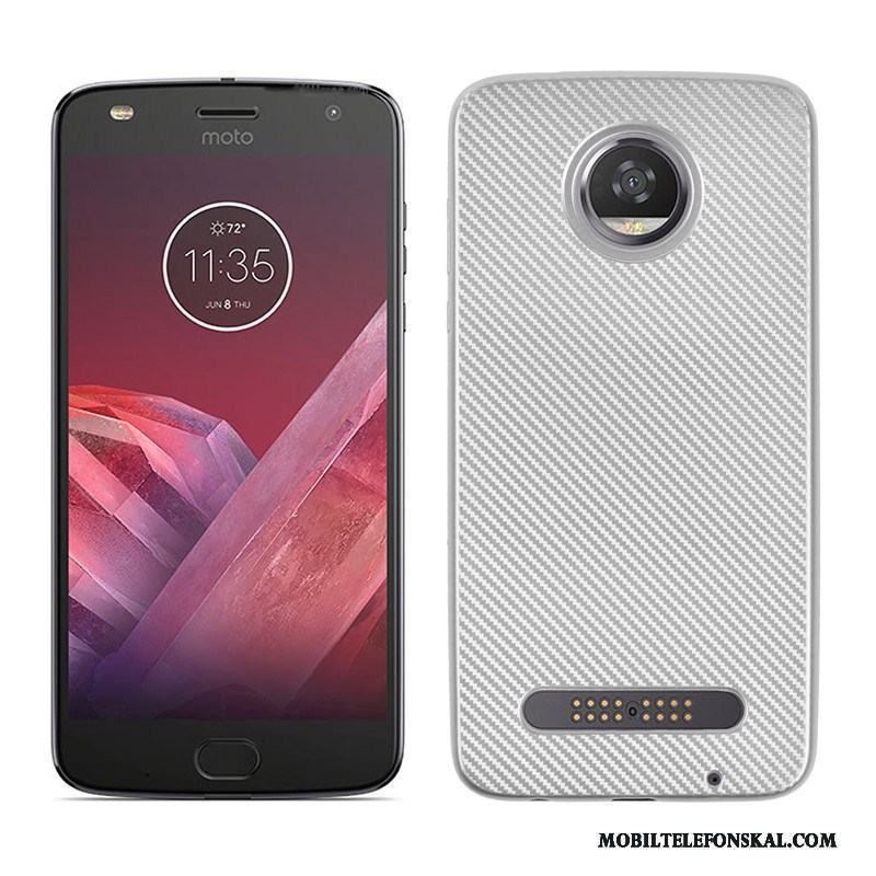 Moto Z2 Play Trend Fallskydd Kostfiber Skal Mjuk Telefon Rosa