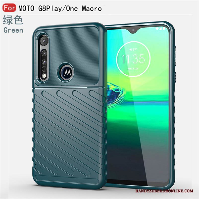 Motorola One Macro All Inclusive Silikon Fodral Slim Skal Telefon Stjärna Fallskydd