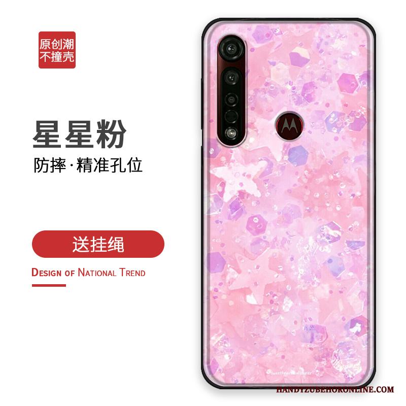 Motorola One Macro Skydd All Inclusive Fallskydd Skal Telefon Silikon Fodral Personlighet