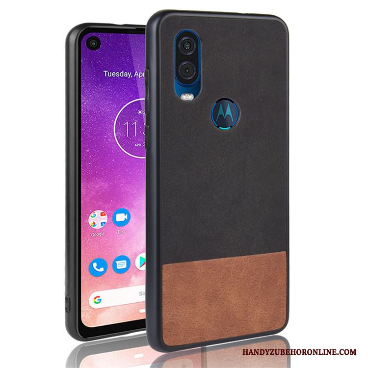 Motorola One Vision Fallskydd All Inclusive Fodral Svart Skal Telefon Blandade Färger