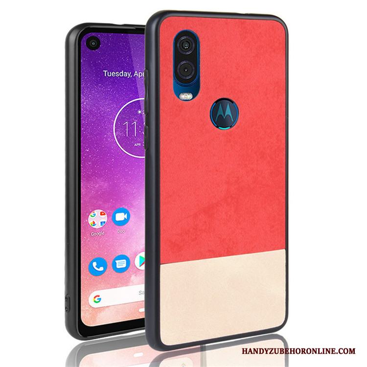 Motorola One Vision Fallskydd All Inclusive Fodral Svart Skal Telefon Blandade Färger